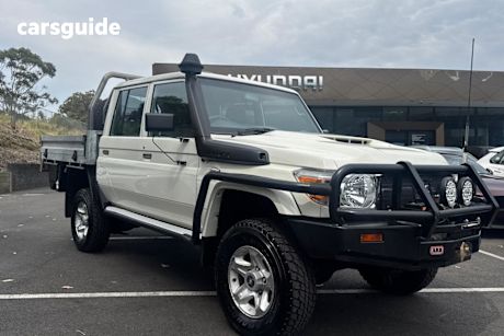 White 2020 Toyota Landcruiser Ute Tray GXL 4X4