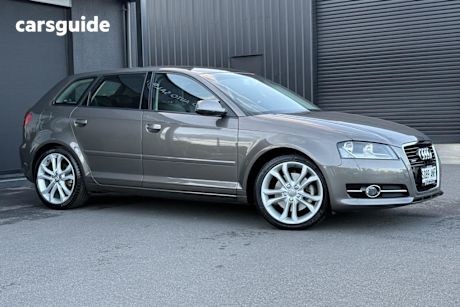 Grey 2011 Audi A3 Hatchback Sportback 2.0 Tfsi Quattro Amb