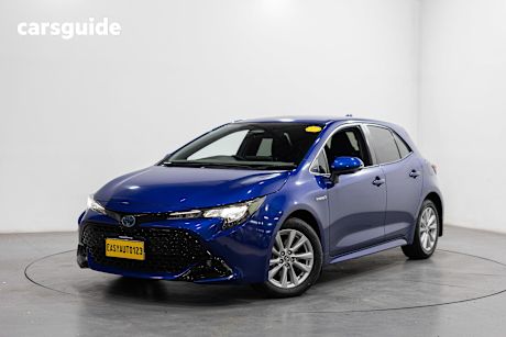 Blue 2022 Toyota Corolla Hatchback Sx Hybrid