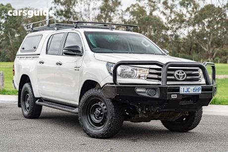 White 2018 Toyota Hilux Dual Cab Utility Sr Hi-Rider