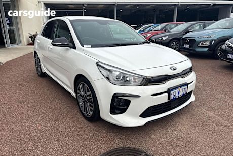White 2019 Kia RIO Hatch GT-LINE F