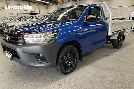 Blue 2016 Toyota Hilux Cab Chassis Workmate