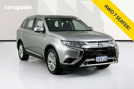 Silver 2020 Mitsubishi Outlander Wagon Es 7 Seat (Awd)