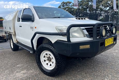 White 2012 Toyota Hilux X Cab Cab Chassis Sr (4X4)