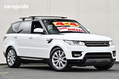 White 2015 Land Rover Range Rover Sport SUV TDV6 SE 4X4