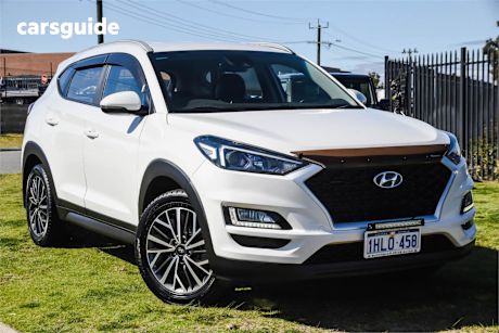 White 2020 Hyundai Tucson SUV ACTIVE X F