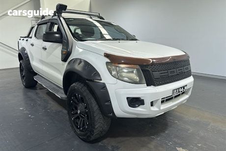 White 2012 Ford Ranger Dual Cab Chassis Xl 3.2 (4X4)