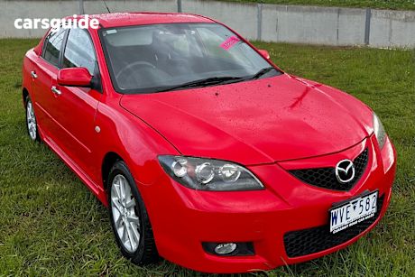 Red 2009 Mazda 3 Sedan Maxx Sport