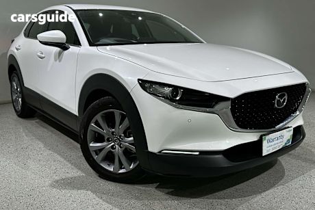 White 2020 Mazda CX-30 SUV G20 TOURING F