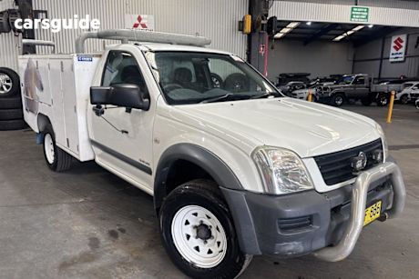 White 2004 Holden Rodeo Cab Chassis Lx