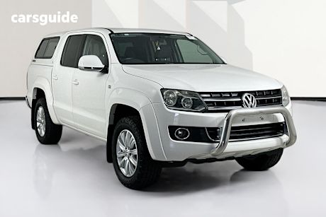 White 2012 Volkswagen Amarok Dual Cab Utility Tdi400 Highline (4X4)