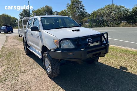 White 2008 Toyota Hilux Dual Cab Pick-up Sr (4X4)