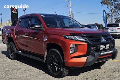 Orange 2020 Mitsubishi Triton Ute Tray GSR 4X4