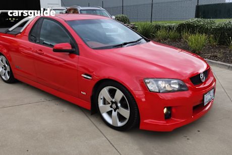 Red 2008 Holden Commodore Utility Ss-V