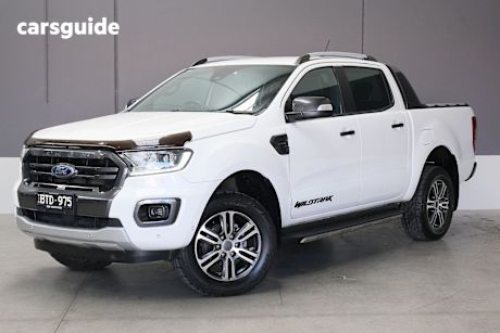 White 2021 Ford Ranger Ute Tray WILDTRAK 4X4
