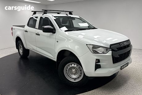 White 2021 Isuzu D-MAX Ute Tray SX 4X4