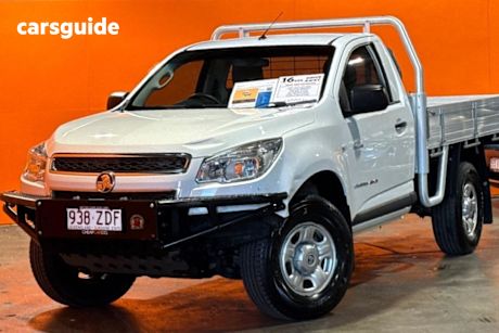 White 2014 Holden Colorado Cab Chassis Dx (4X4)