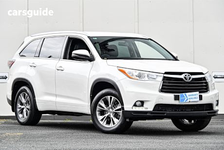 White 2014 Toyota Kluger SUV GXL F