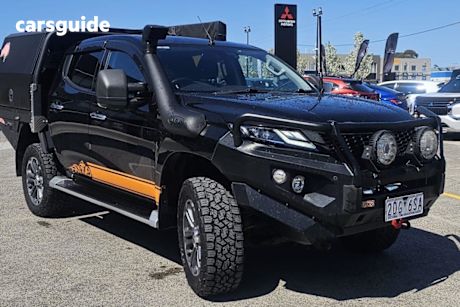 Black 2019 Mitsubishi Triton Ute Tray GLS 4X4