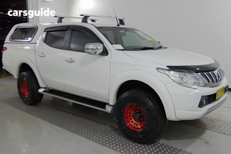 White 2016 Mitsubishi Triton Dual Cab Utility Gls (4X4)
