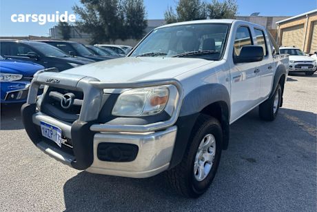 White 2011 Mazda BT-50 Dual Cab Pick-up Boss B3000 Dx (4X4)