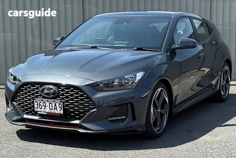 Grey 2019 Hyundai Veloster Coupe Turbo Premium