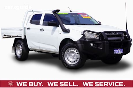 White 2022 Isuzu D-MAX Ute Tray SX 4X4