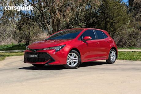 Red 2022 Toyota Corolla Hatch ASCENT SPORT F