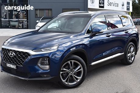 Blue 2018 Hyundai Santa FE SUV HIGHLANDER 4X4