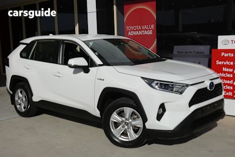 White 2019 Toyota RAV4 Wagon Gx Awd Hybrid
