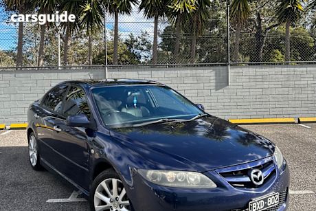 Blue 2007 Mazda 6 Hatchback Classic Sports