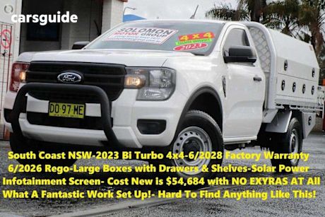White 2023 Ford Ranger Cab Chassis Xl 2.0 (4X4)
