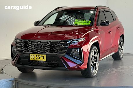 Red 2024 Hyundai Tucson Wagon Premium N Line Hybrid (Awd)