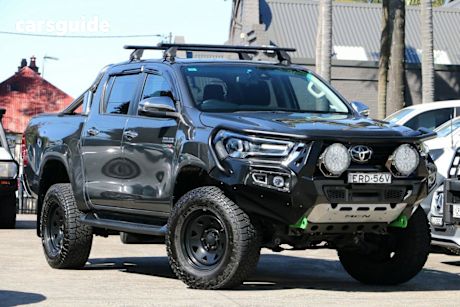 Grey 2021 Toyota Hilux Double Cab Pick Up Sr5 + Premium Interior (4X4)