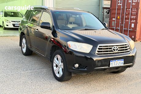 Black 2008 Toyota Kluger Wagon Grande (Fwd)