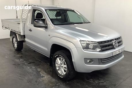 Silver 2014 Volkswagen Amarok Cab Chassis Tdi420 (4X4)