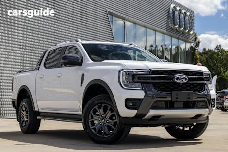 White 2024 Ford Ranger Ute Tray WILDTRAK 4X4