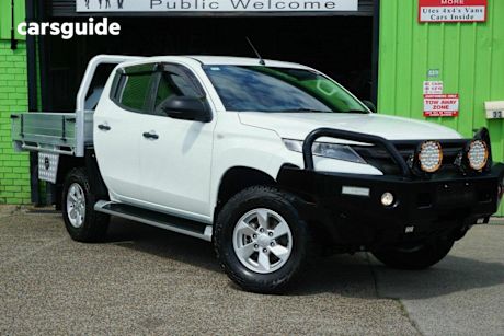 White 2020 Mitsubishi Triton Ute Tray GLX+ 4X4