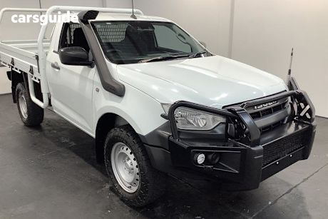White 2021 Isuzu D-MAX Cab Chassis Sx (4X4)