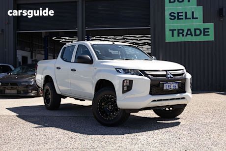 White 2019 Mitsubishi Triton Ute Tray GLX ADAS 4X4