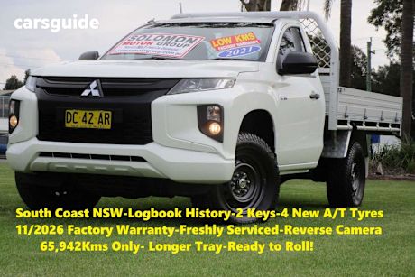 White 2021 Mitsubishi Triton Cab Chassis Glx (4X2)