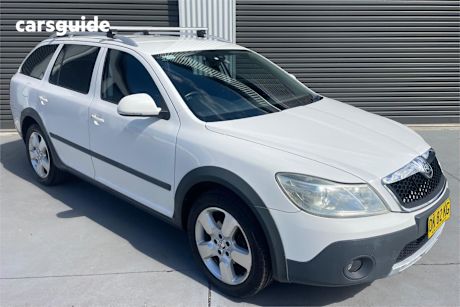 White 2011 Skoda Octavia SUV SCOUT PREMIUM 103TDI 4X4