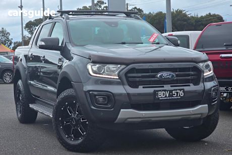 Grey 2019 Ford Ranger Double Cab Pick Up Wildtrak 2.0 (4X4)