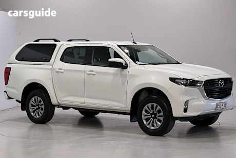 White 2023 Mazda BT-50 Ute Tray XT 4X4