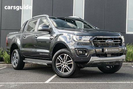 Grey 2022 Ford Ranger Ute Tray WILDTRAK 4X4