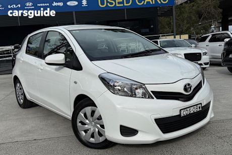 White 2011 Toyota Yaris Hatch YRS F