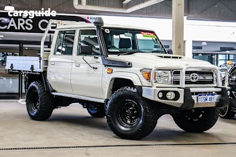 White 2018 Toyota Landcruiser Ute Tray GXL 4X4