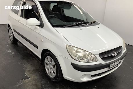 White 2009 Hyundai Getz Hatchback Sx