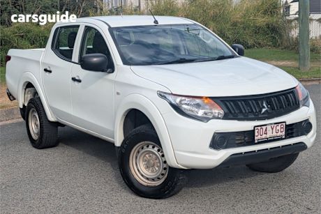 White 2018 Mitsubishi Triton Ute Tray GLX 4X4