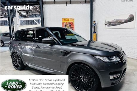 Grey 2014 Land Rover Range Rover Sport SUV SDV6 HSE 4X4
